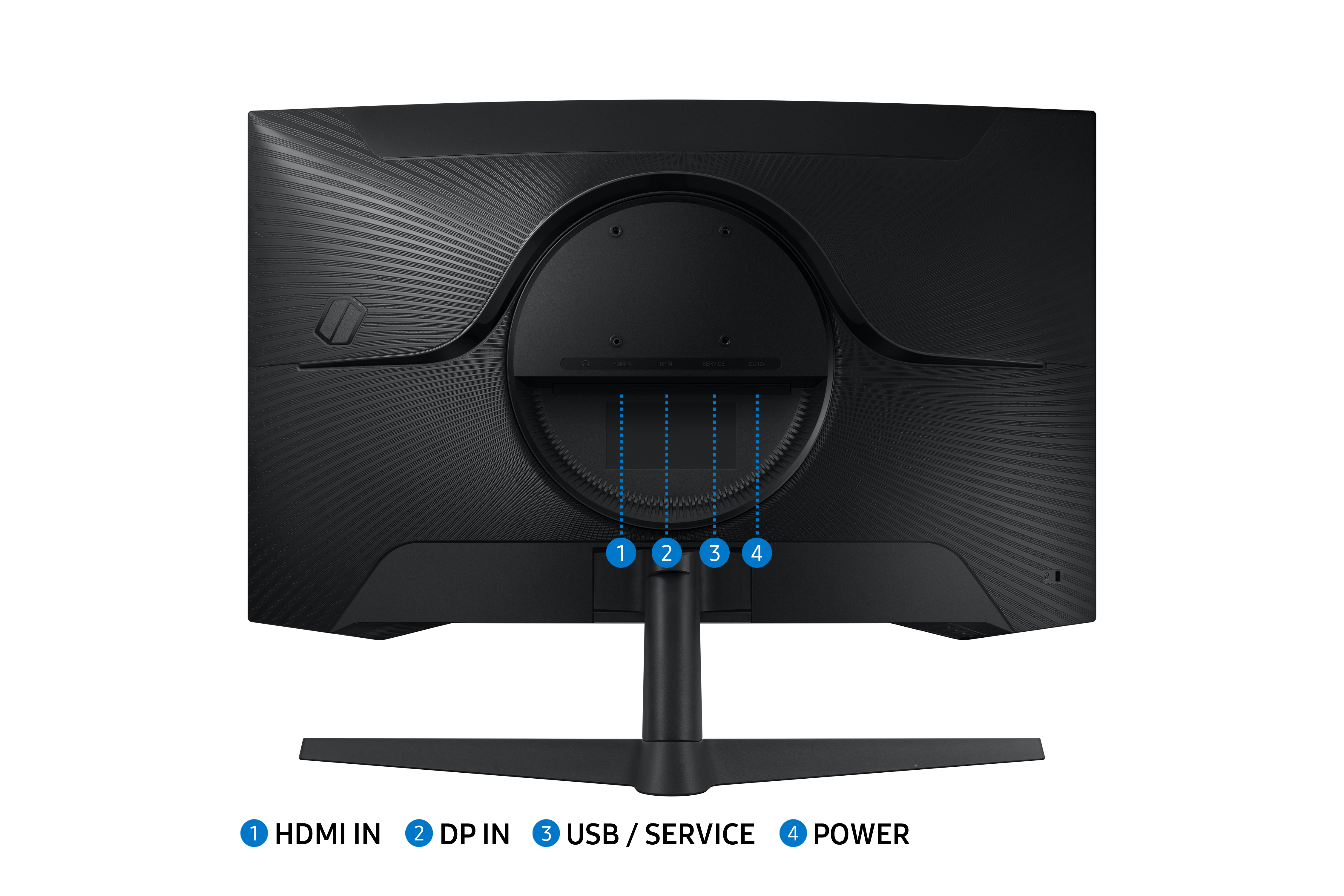 Obrázek Samsung Odyssey/G55C/27"/VA/QHD/165Hz/1ms/Black/2R