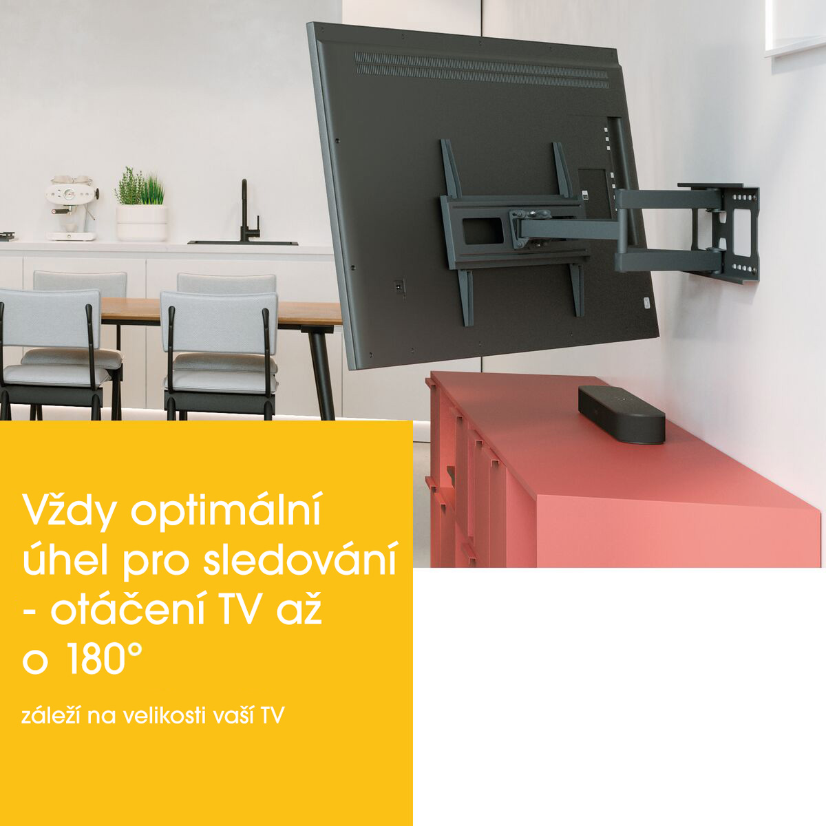 Obrázek Vogel's MA4040, dvojité TV rameno se 4 klouby pro 40-77", 35 kg