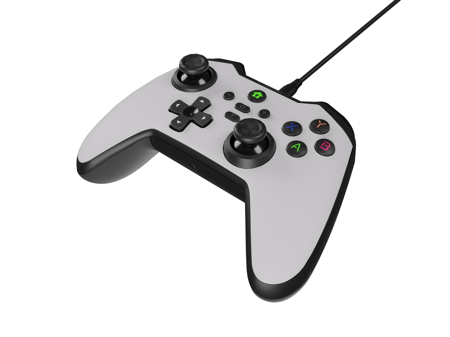 Obrázek Drátový gamepad Genesis MANGAN 300, pro PC/Switch/Mobil, bílý