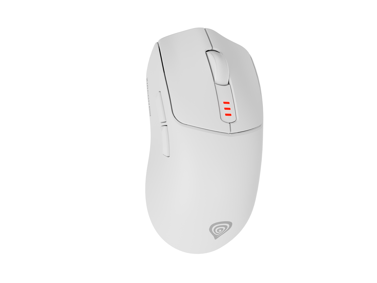 Genesis herní myš ZIRCON 500/Herní/Optická/10 000 DPI/USB+BT/Bílá