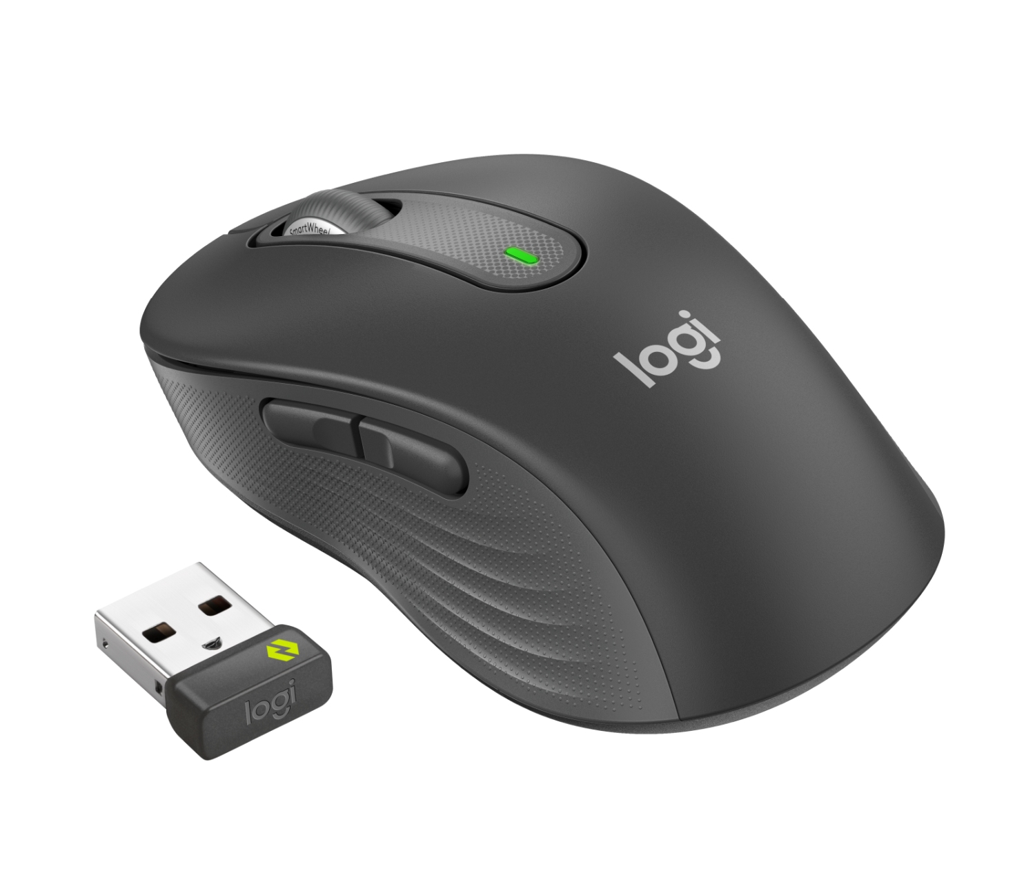 Obrázek LOGITECH Signature M650 for Business/Kancelářská/Laserová/Pro praváky/4 000 DPI/USB+BT/Grafitová