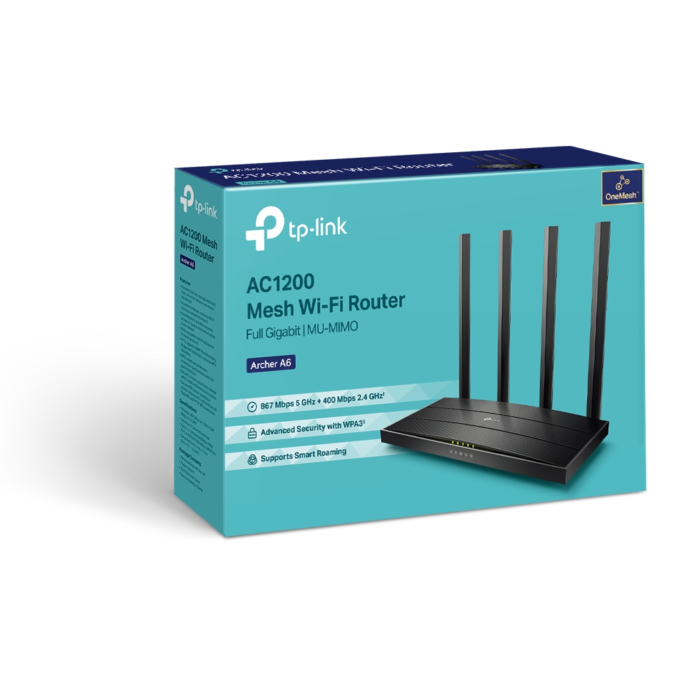 Obrázek TP-Link Archer A6 AC1200 WiFi DualBand Gb router