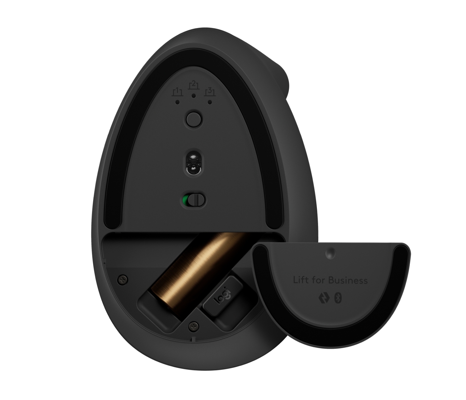 Obrázek LOGITECH Lift For Business/Ergonomická/Optická/Pro praváky/4 000 DPI/USB+BT/Grafitová