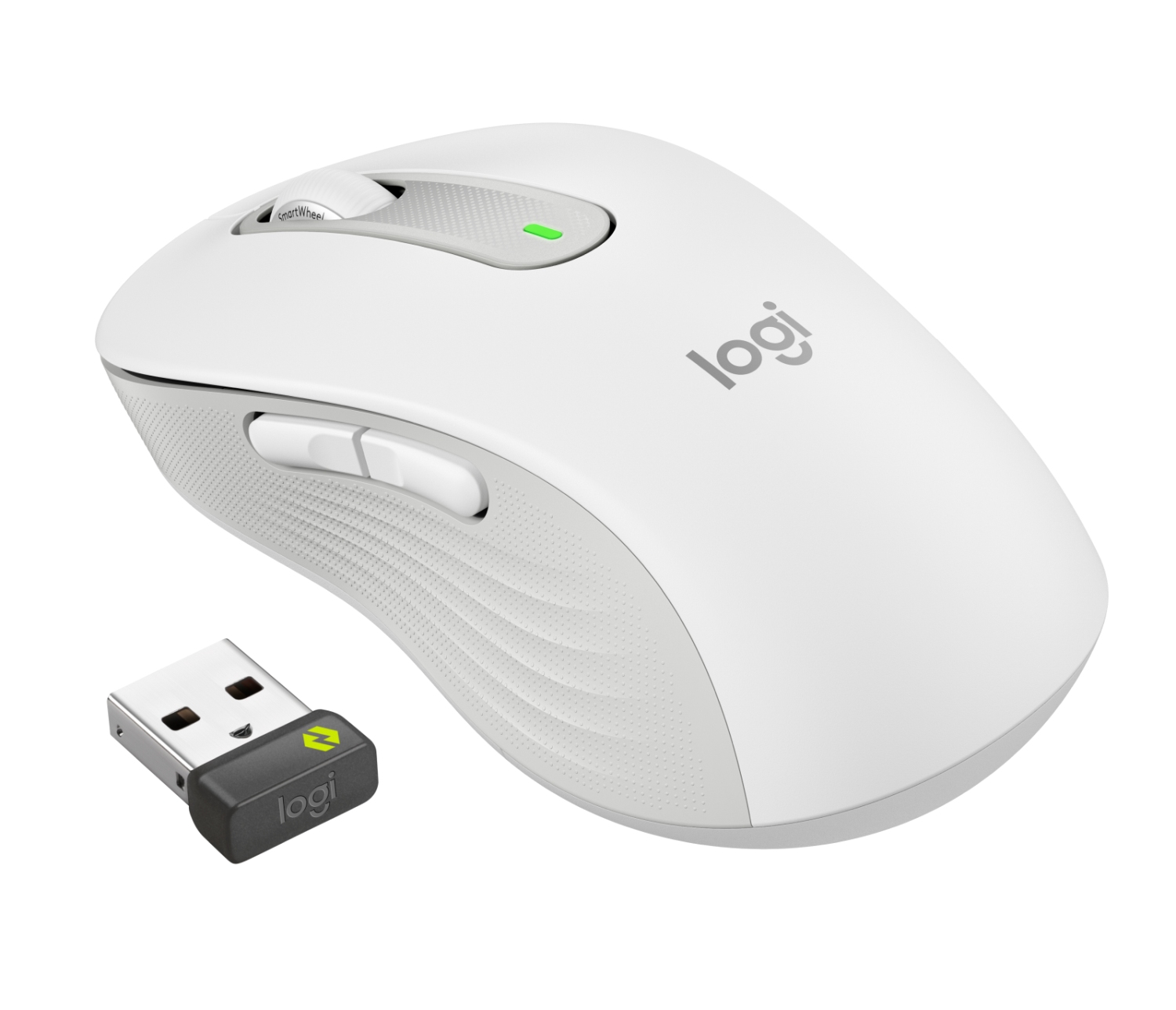 Obrázek LOGITECH Signature M650 for Business/Kancelářská/Laserová/Pro praváky/4 000 DPI/USB+BT/Bílá