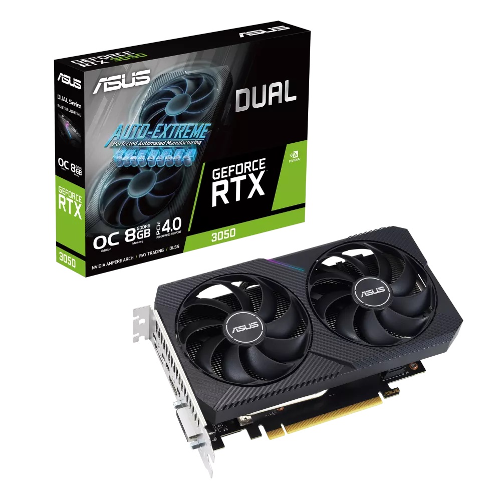 Obrázek ASUS Dual GeForce RTX 3050 V2/OC/8GB/GDDR6