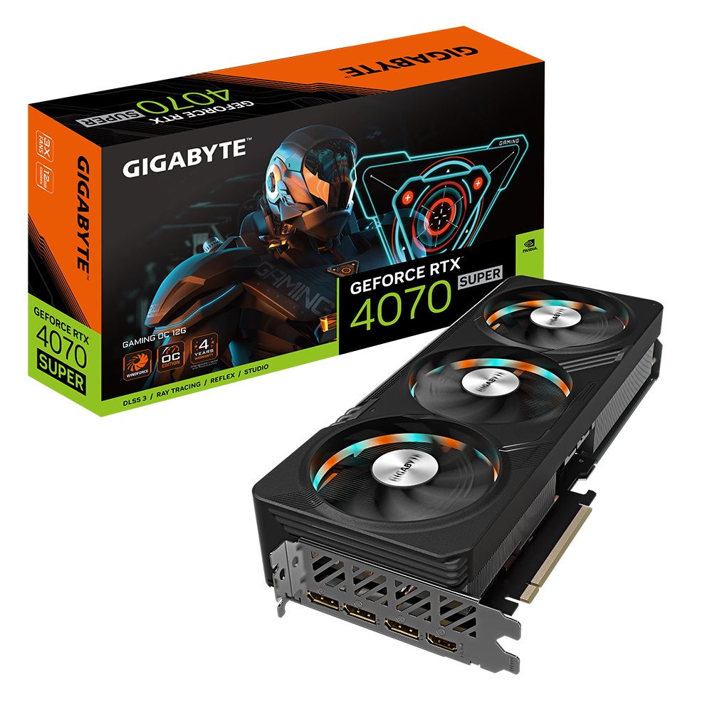 Obrázek GIGABYTE GeForce RTX™ 4070 SUPER/Gaming/OC/12GB/GDDR6x