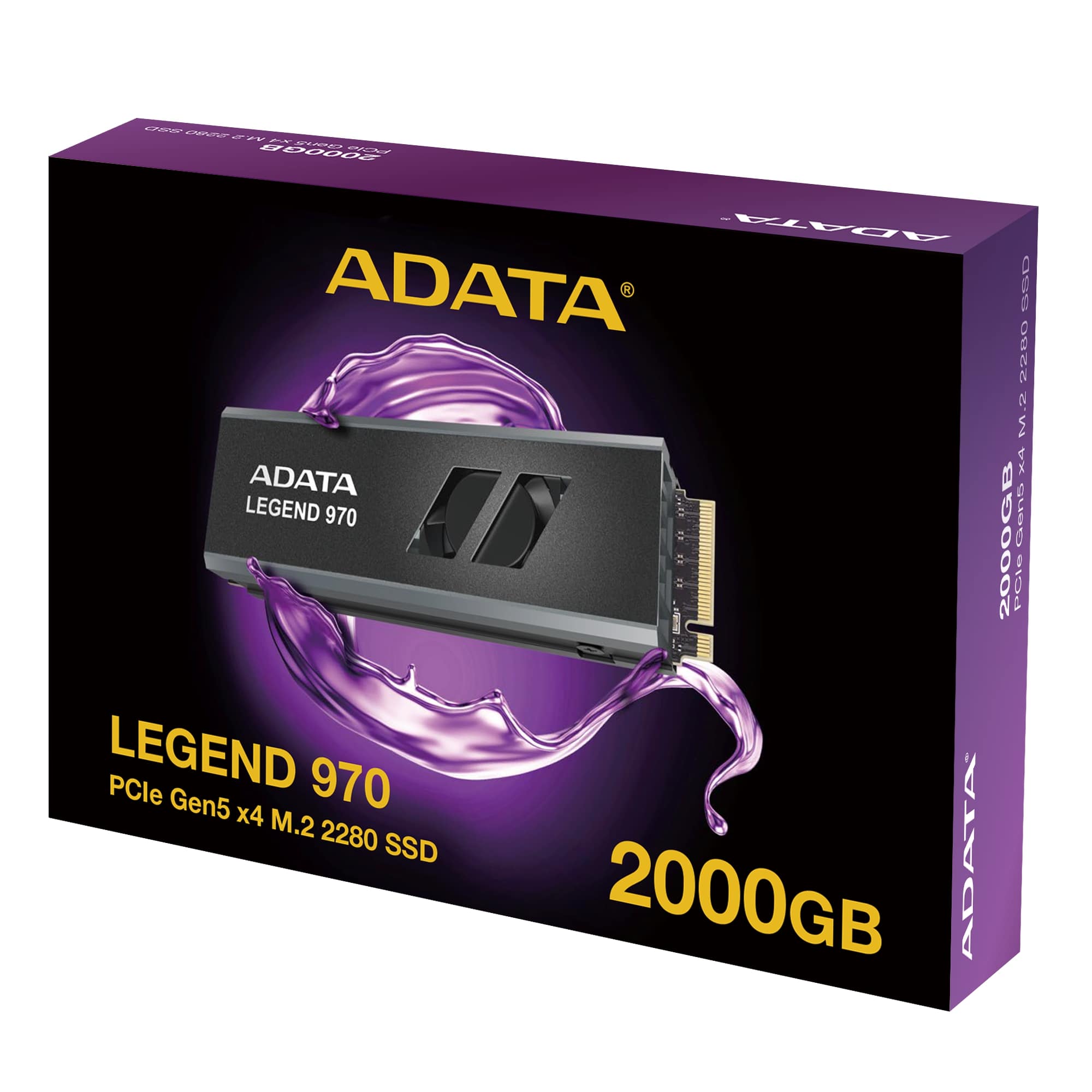 Obrázek ADATA LEGEND 970/2TB/SSD/M.2 NVMe/Černá/Heatsink/5R