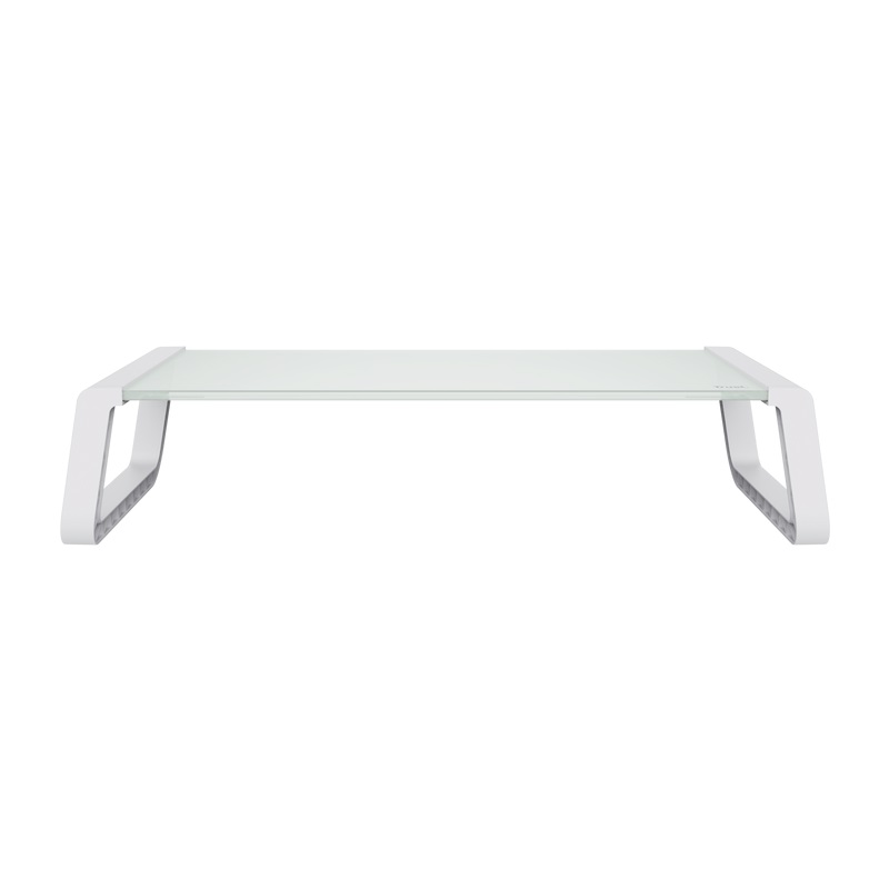 Obrázek TRUST MONTA GLASS MONITOR STAND WHT