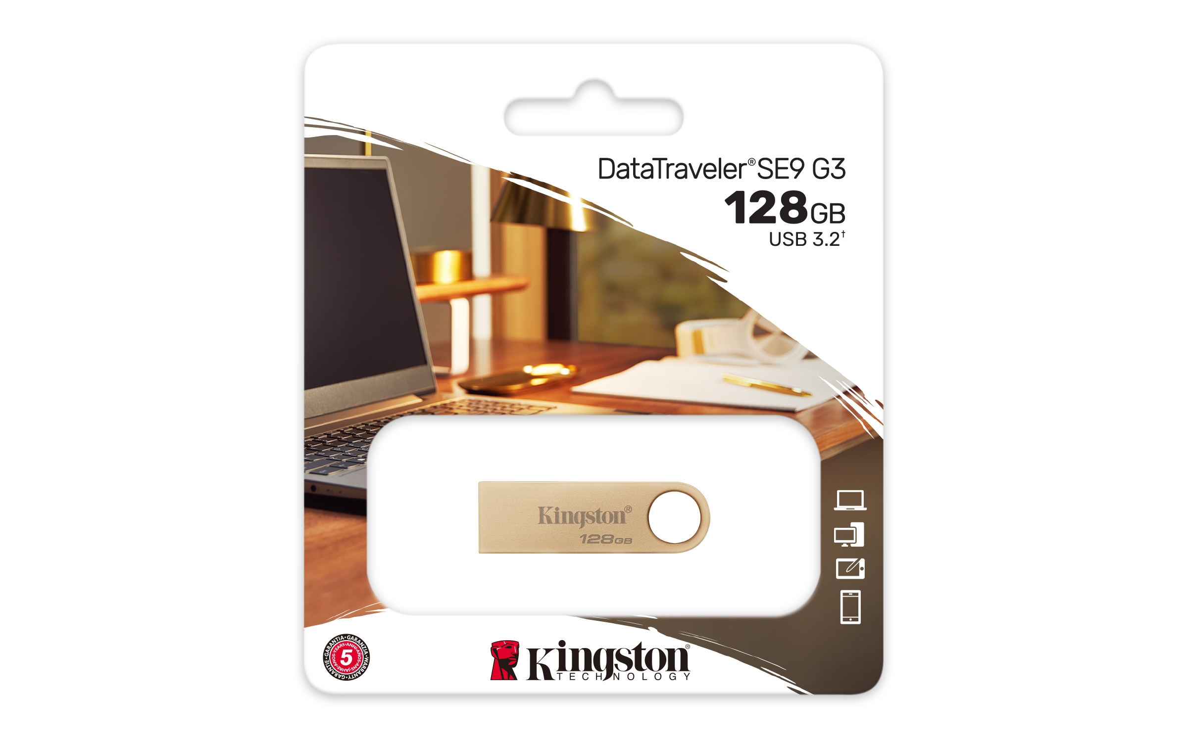 Obrázek 128GB Kingston USB 3.2 DTSE9 220/100MB/s