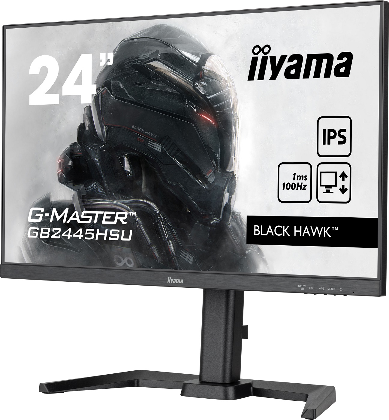 Obrázek iiyama G-Master/GB2445HSU-B1/24"/IPS/FHD/100Hz/1ms/Black/3R