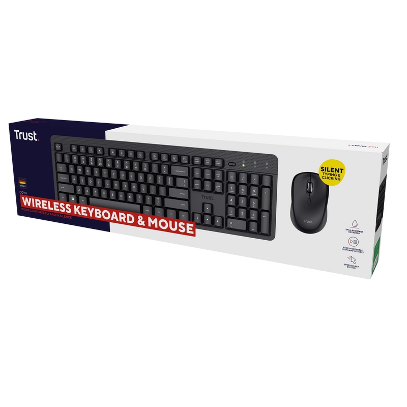 Obrázek TRUST ODY II WL KEYBOARD & MOUSE DE