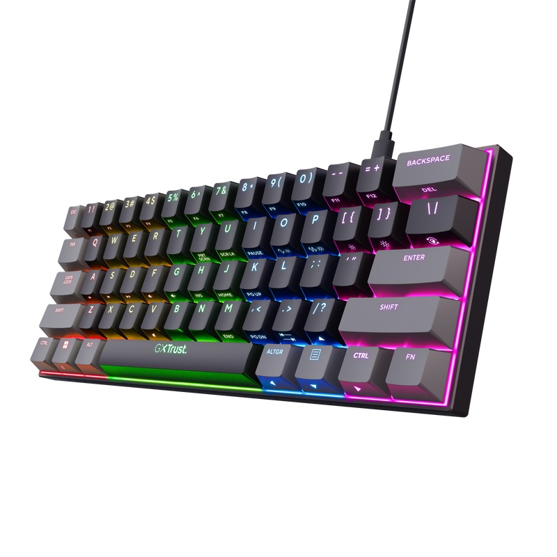 Obrázek Trust Gaming GXT 867 Acira/Drátová USB/US layout/Černá