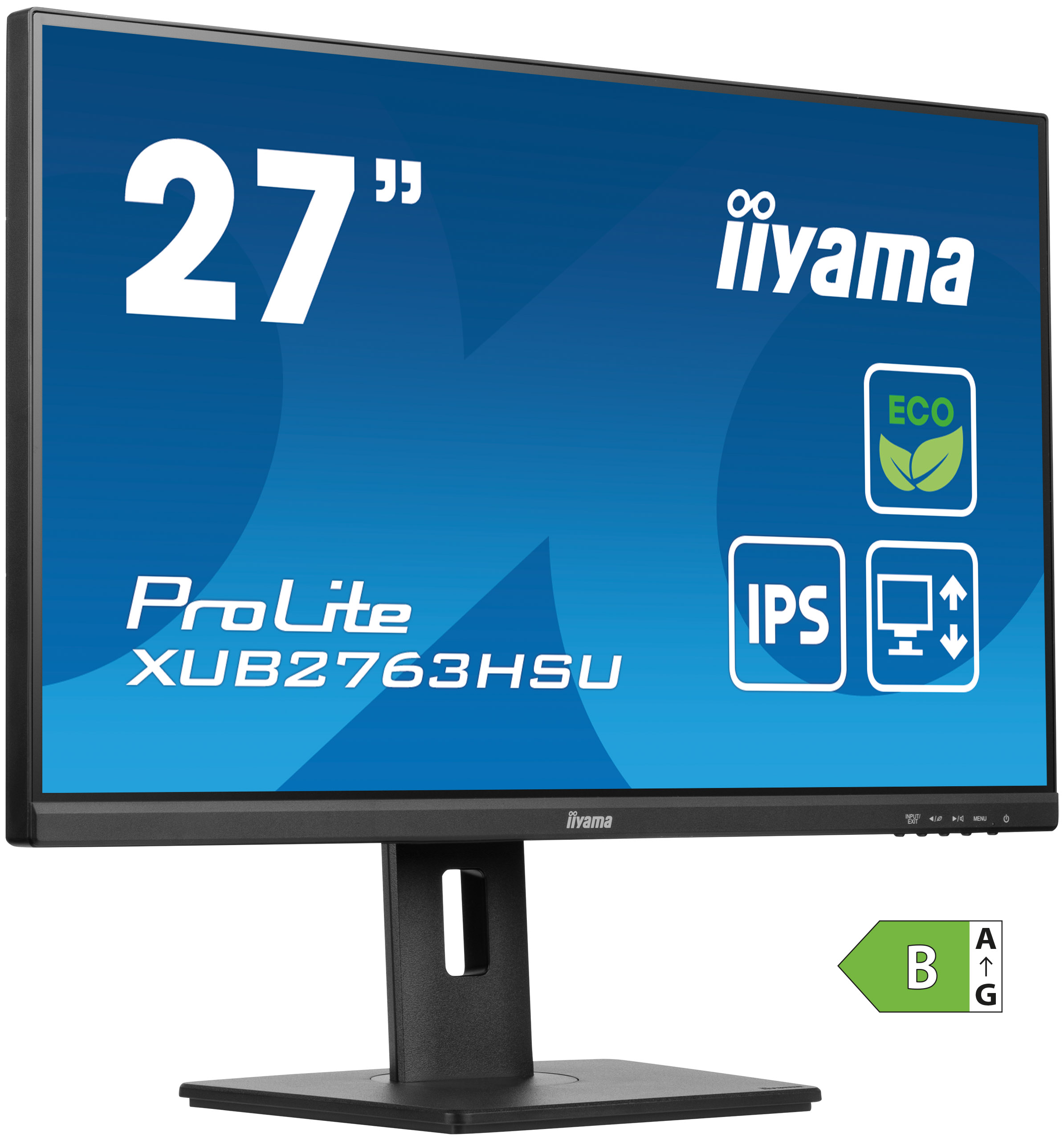 Obrázek iiyama ProLite/XUB2763HSU-B1/27"/IPS/FHD/100Hz/3ms/Black/3R