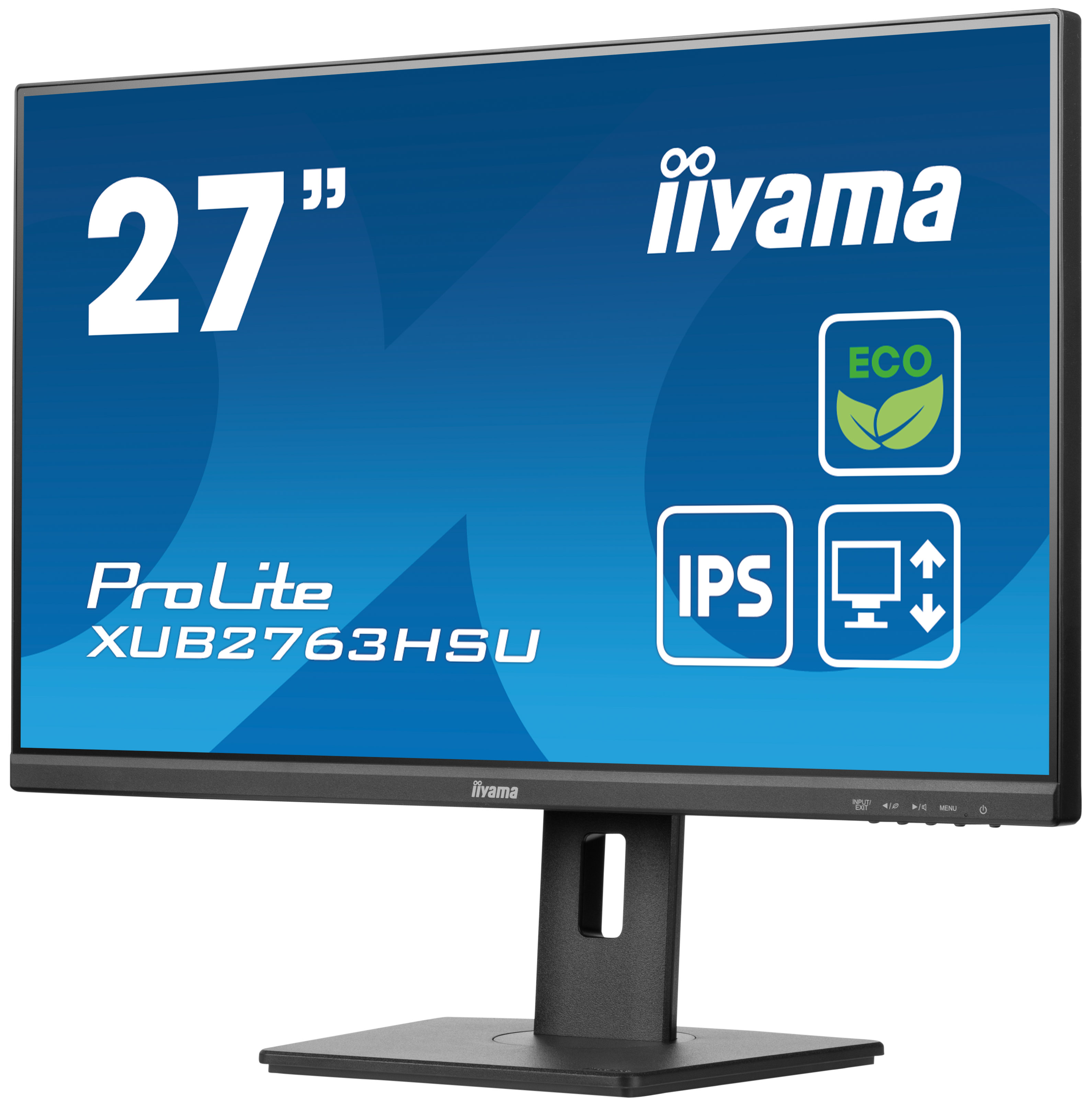 Obrázek iiyama ProLite/XUB2763HSU-B1/27"/IPS/FHD/100Hz/3ms/Black/3R