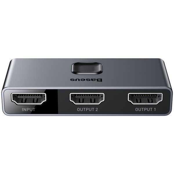 Obrázek Baseus HDMI rozbočovač Matrix HDMI Splitter 2v1/1v2 šedý