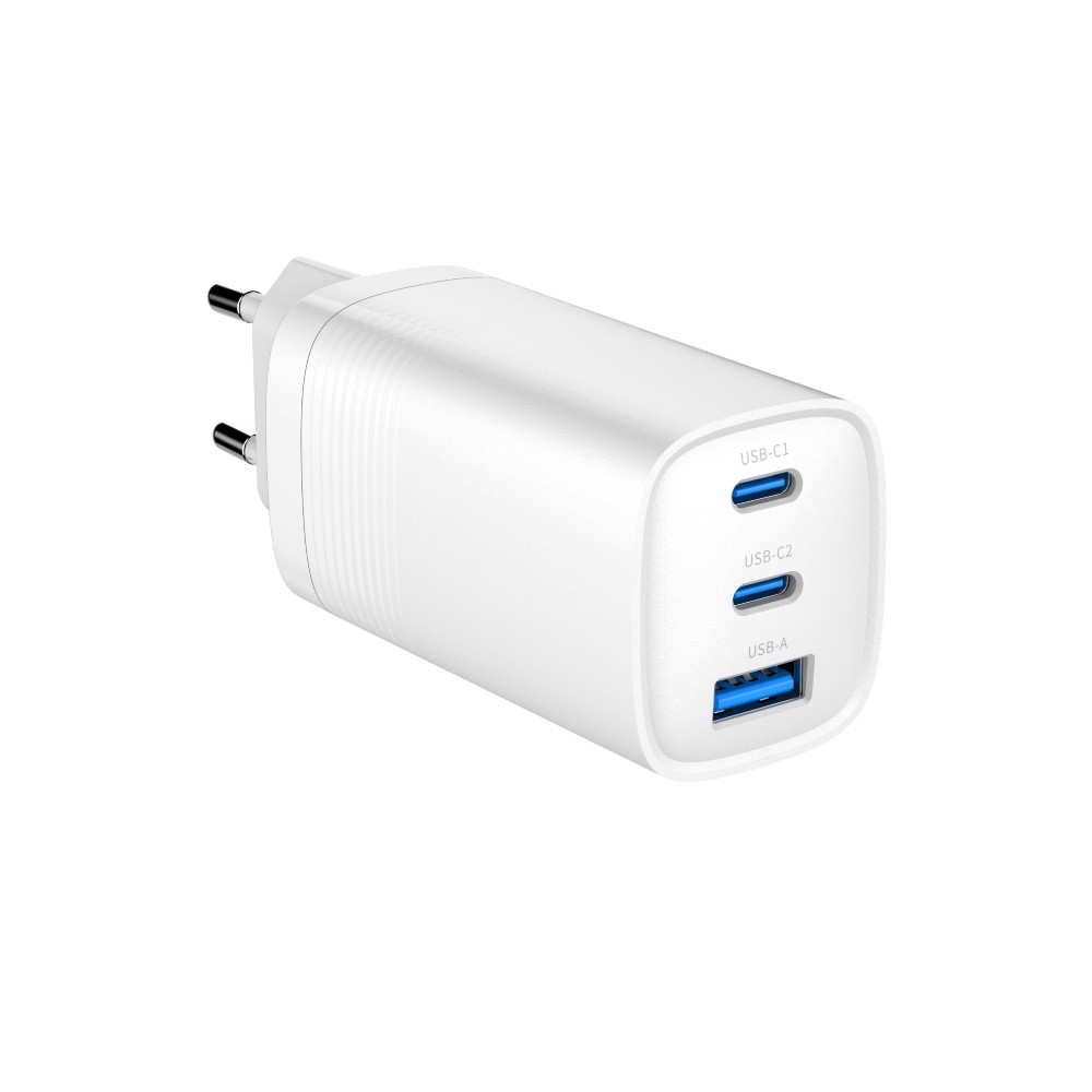 Obrázek GEMBIRD PD nabíječka 1xUSB-A 2xUSB-C  65W bilá