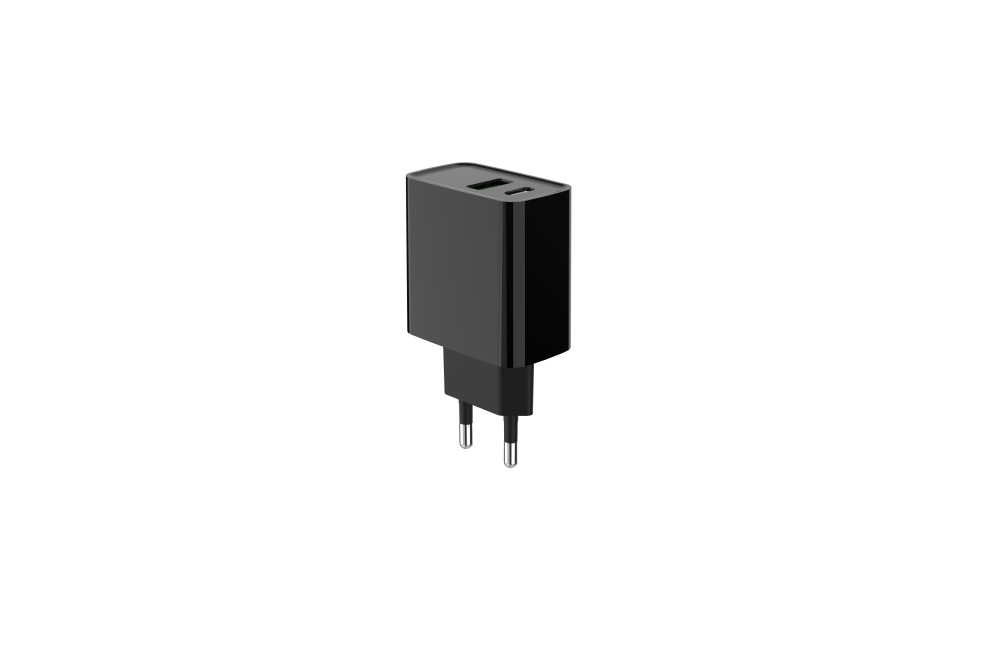 Obrázek GEMBIRD PD nabíječka USB-A USB C 20W černá