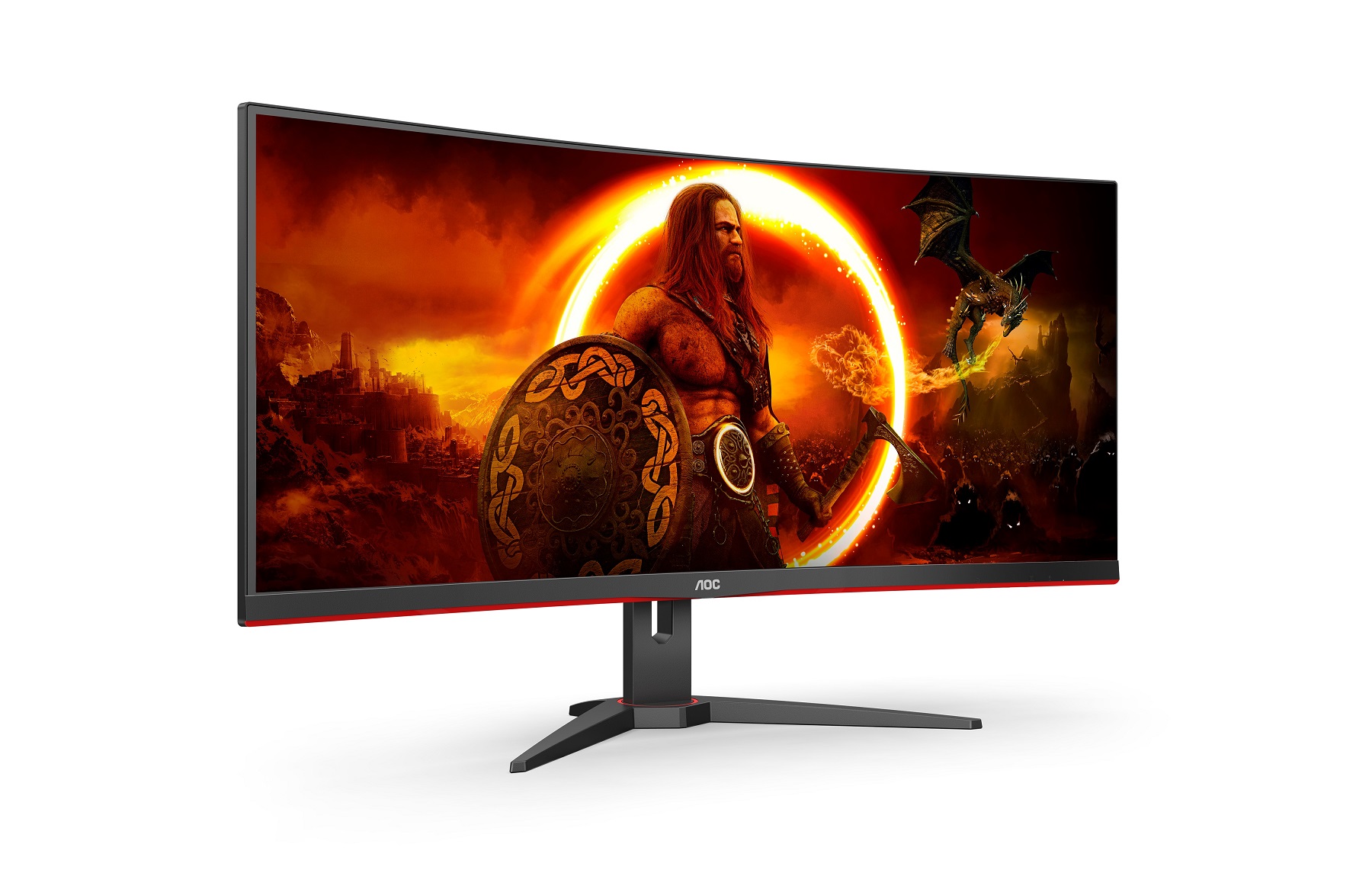 Obrázek AOC/CU34G2XE-BK/34"/VA/3440x1440/144Hz/1ms/Blck-Red/3R