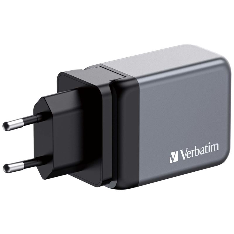 Obrázek Cestovní adaptér Verbatim GNC-65,2xUSB-C 65W,USB-A