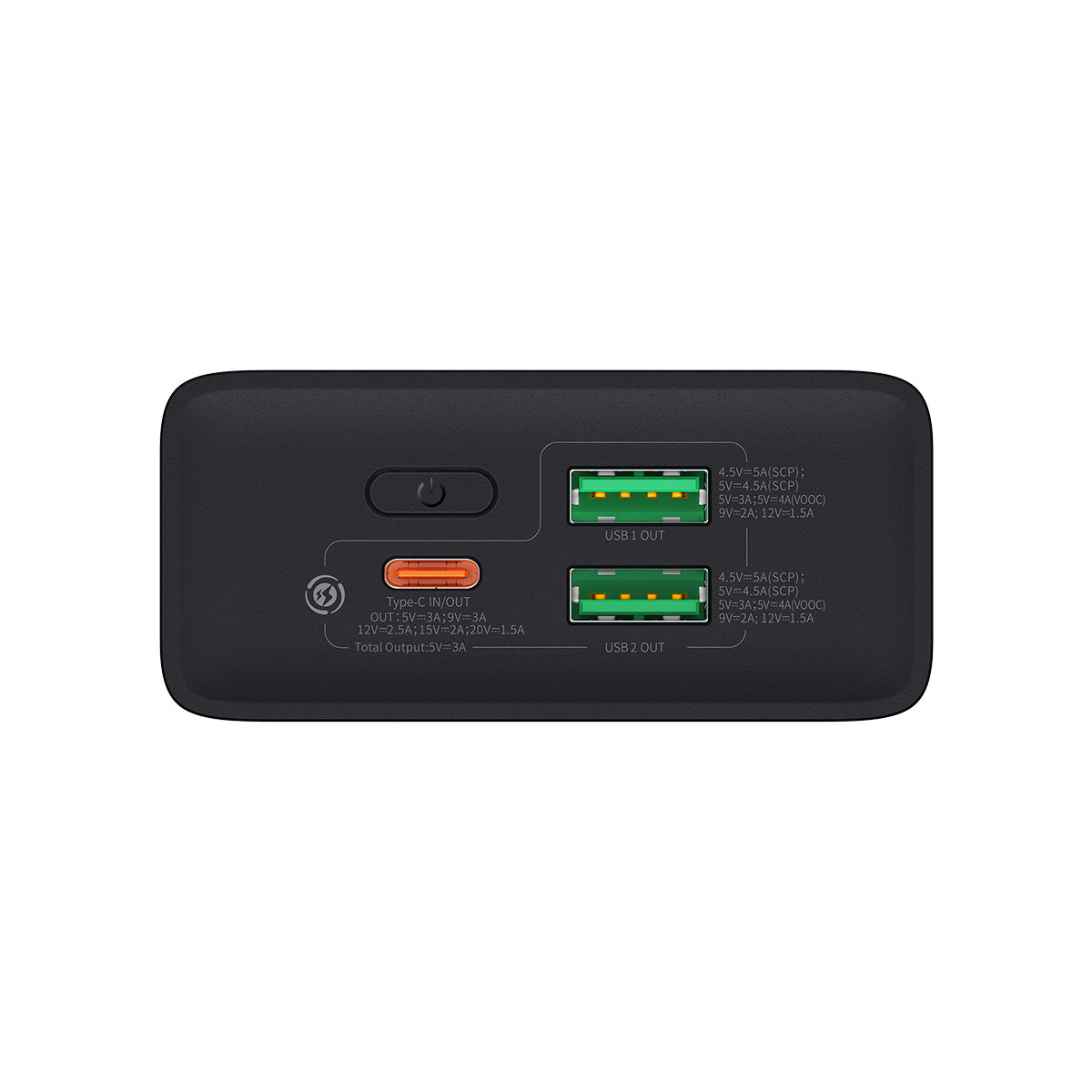 Obrázek Baseus Adaman2 powerbanka 20000 mAh 30W 3xUSB/USB-C černá