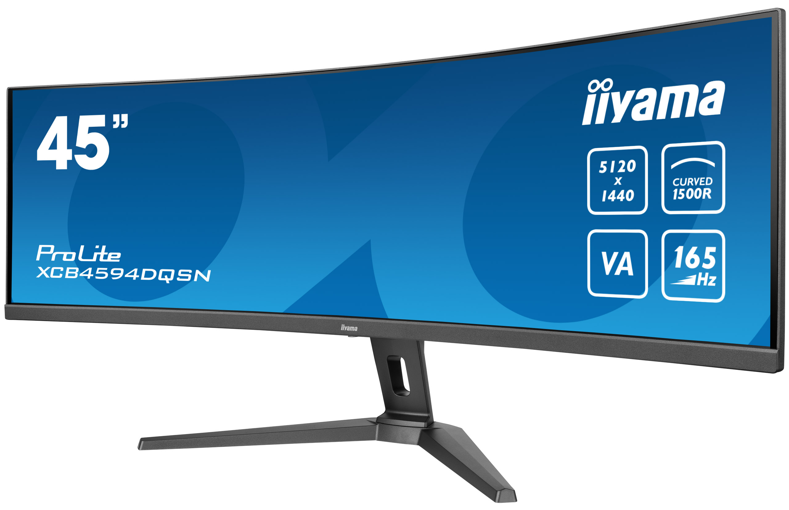 Obrázek iiyama ProLite/XCB4594DQSN-B1/44,5"/VA/5120x1440/165Hz/0,8ms/Black/3R