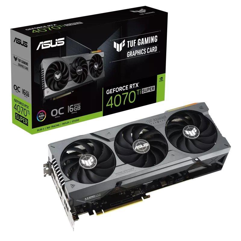 Obrázek ASUS TUF Geforce RTX 4070 Ti SUPER/Gaming/OC/16GB/GDDR6x