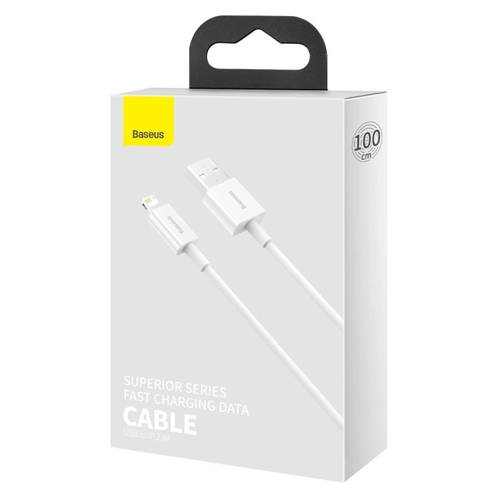 Obrázek Baseus Datový kabel Superior Series USB/Lightning 1m (2.4 A) bílá