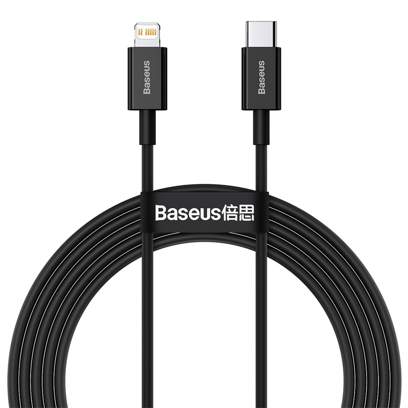 Obrázek Baseus Datový kabel Superior Series USB-C/Lightning 20W 2m černý