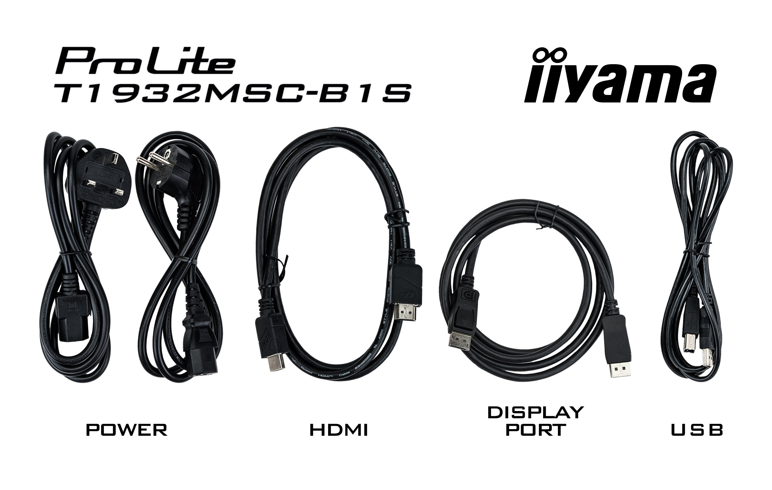 Obrázek 19" iiyama T1932MSC-B1S:IPS,SXGA,PCAP,HDMI,DP