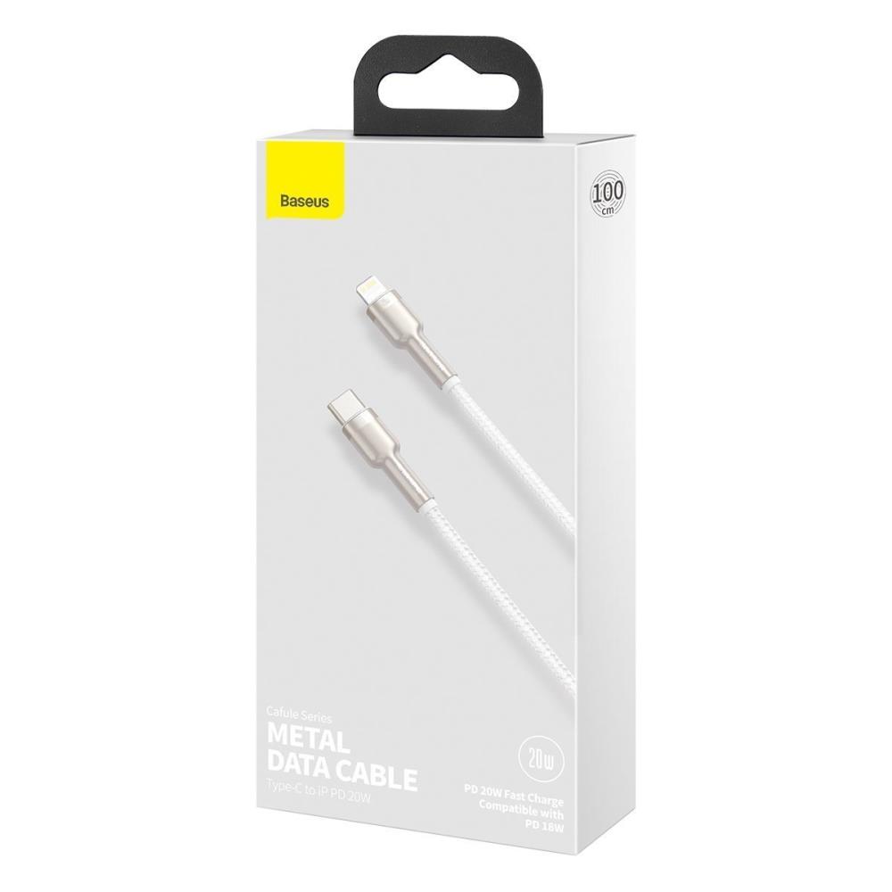 Obrázek Baseus Datový kabel Cafule USB-C/Lightning PD 20W 1m bílý