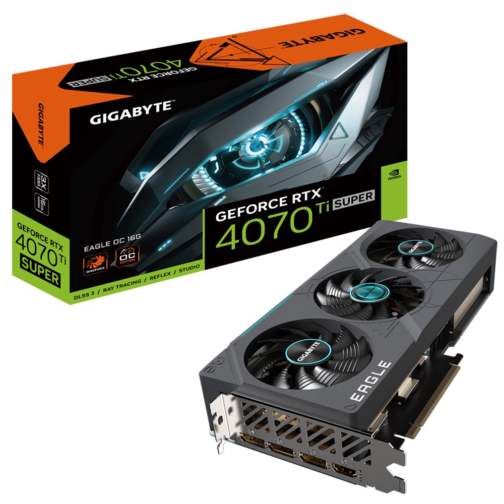 Obrázek GIGABYTE GeForce RTX 4070 Ti SUPER EAGLE/OC/16GB/GDDR6x