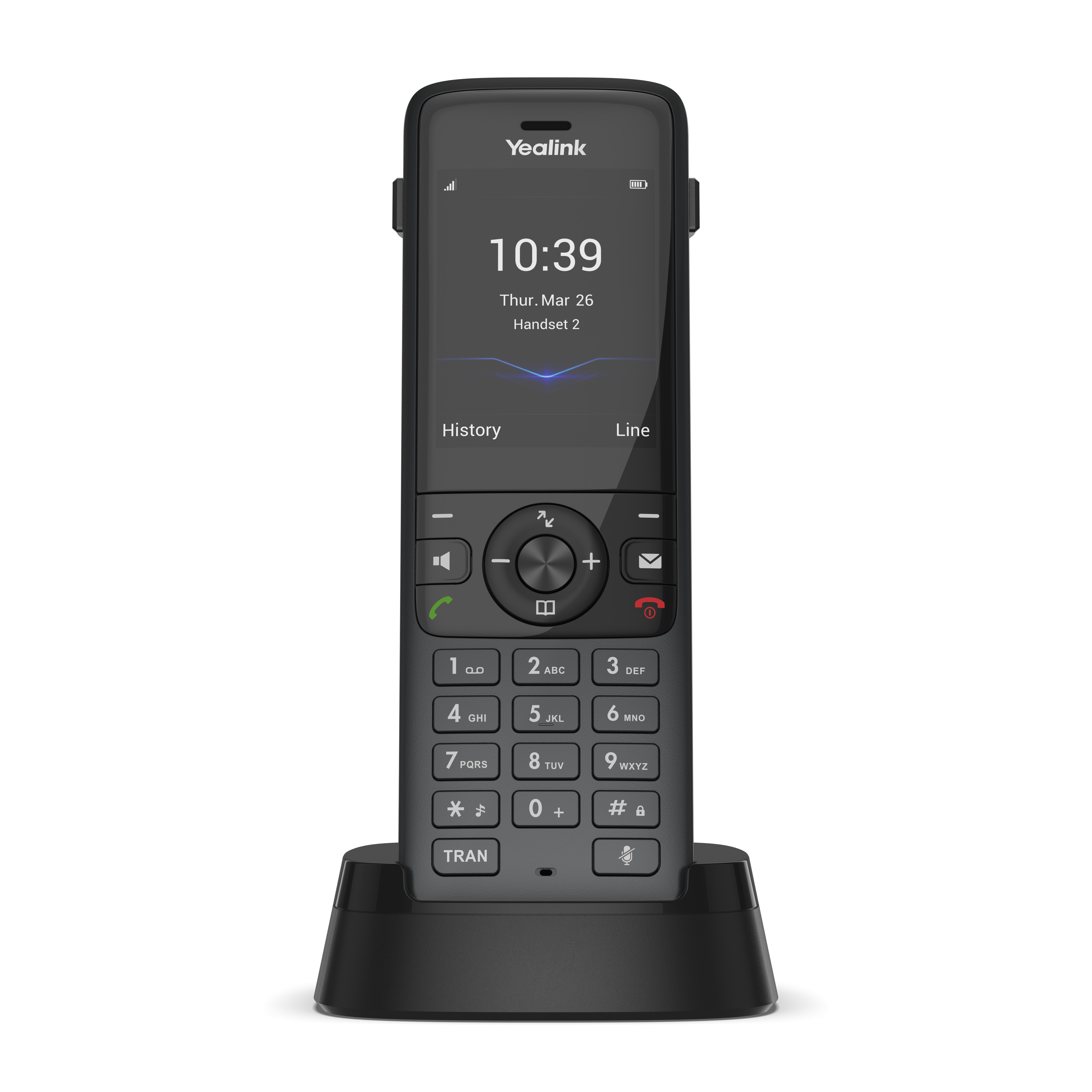 Obrázek Yealink W78P, IP DECT báze+ručka, PoE, 2,4" bar.disp., až 10 ruček