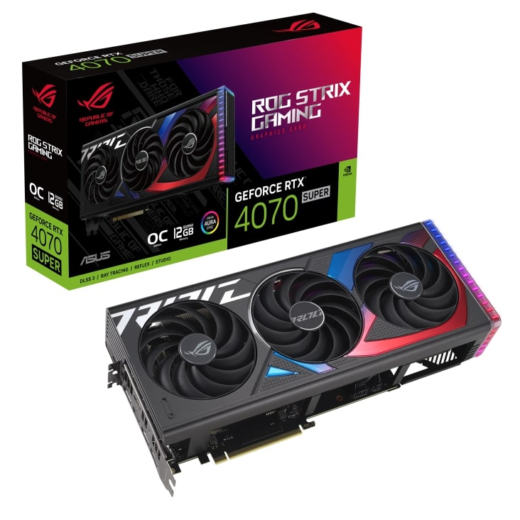 Obrázek ASUS ROG Strix GeForce RTX 4070 SUPER/Gaming/OC/12GB/GDDR6x