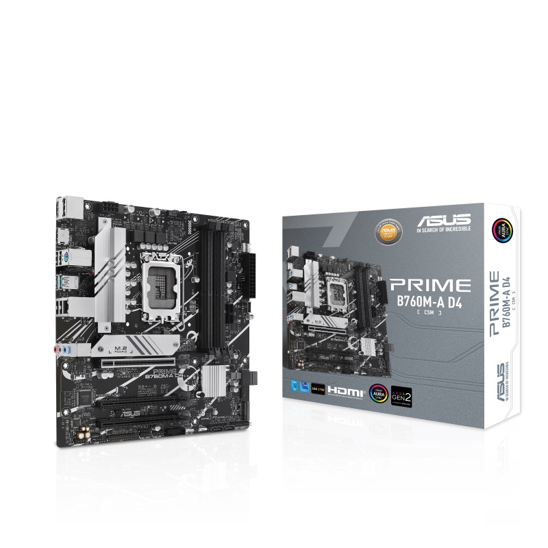 Obrázek ASUS PRIME B760M-A D4-CSM/LGA 1700/mATX