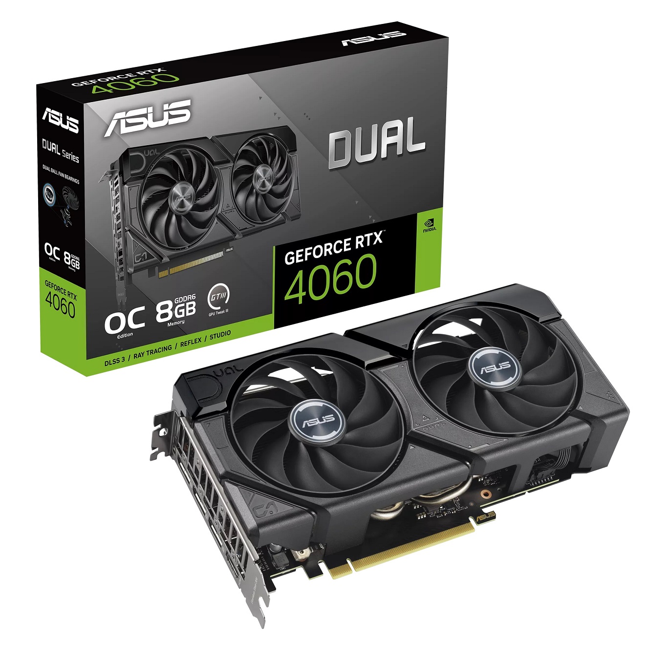 Obrázek ASUS Dual GeForce RTX 4060 EVO/OC/8GB/GDDR6