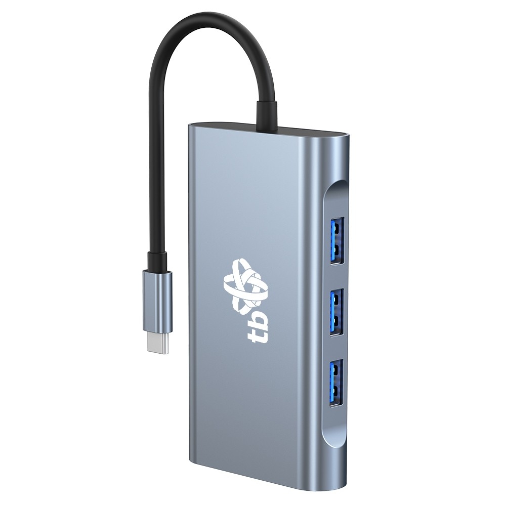 Obrázek TB Touch USB C 8v1 - HDMI 2x, USB, VGA, RJ45, PD