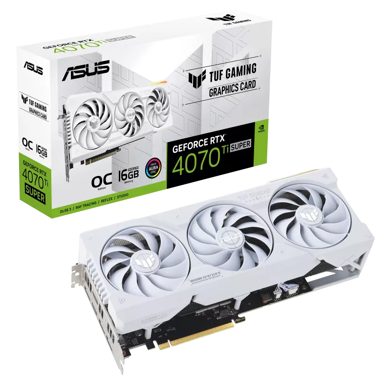 Obrázek ASUS TUF GeForce RTX 4070 Ti SUPER White/Gaming/OC/16GB/GDDR6x