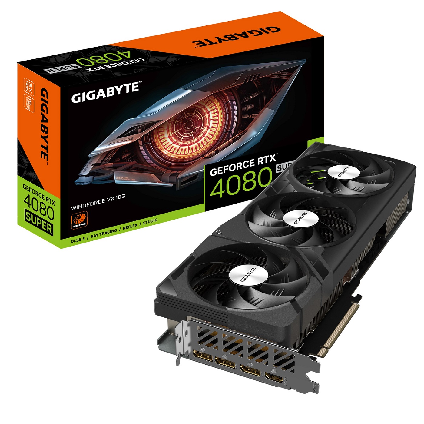 Obrázek GIGABYTE GeForce RTX 4080 SUPER WINDFORCE V2/16GB/GDDR6x