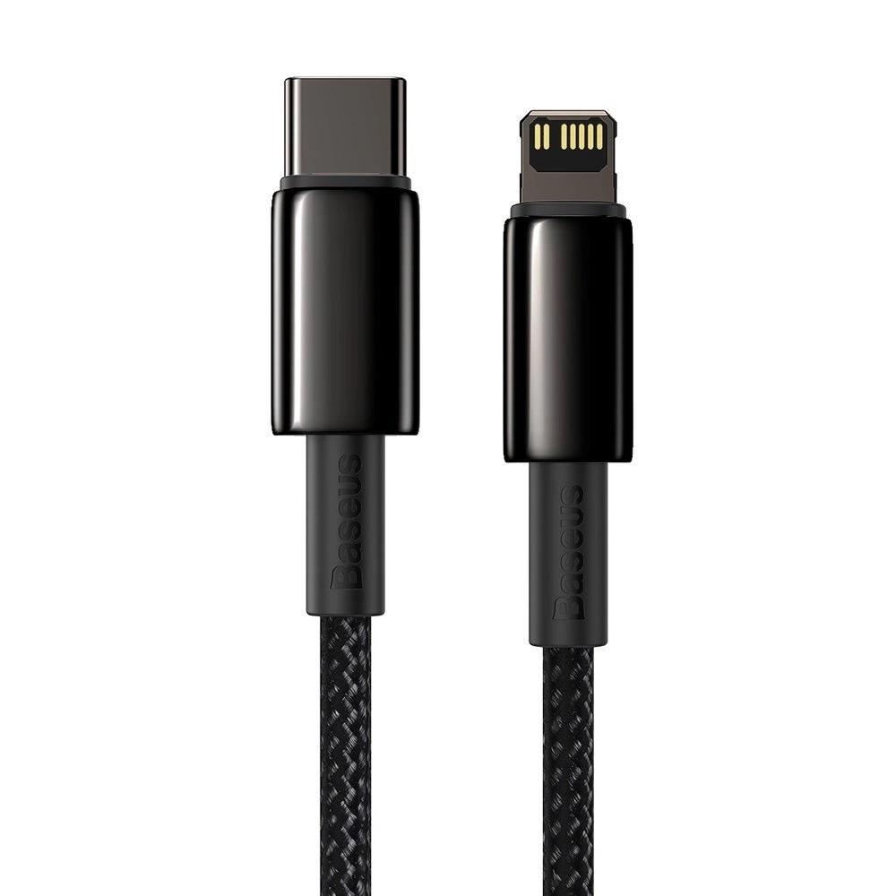 Obrázek Baseus Datový kabel Tungsten Gold PD 20W 2m USB-C/Lightning černý