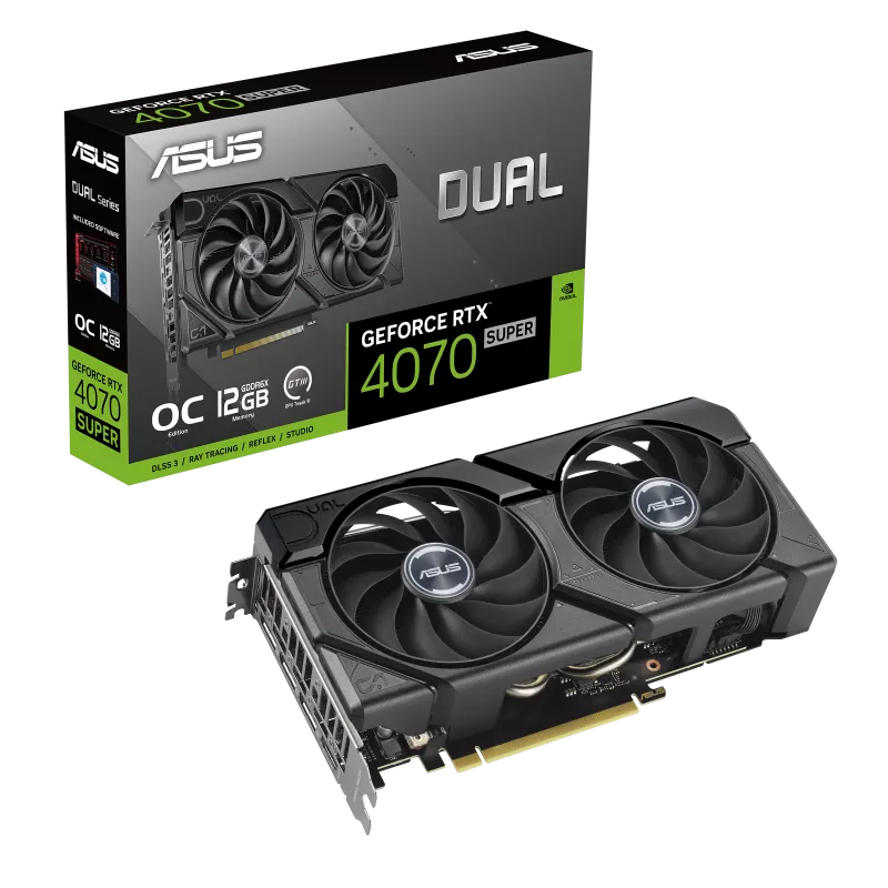 Obrázek ASUS Dual GeForce RTX 4070 SUPER EVO/OC/12GB/GDDR6x