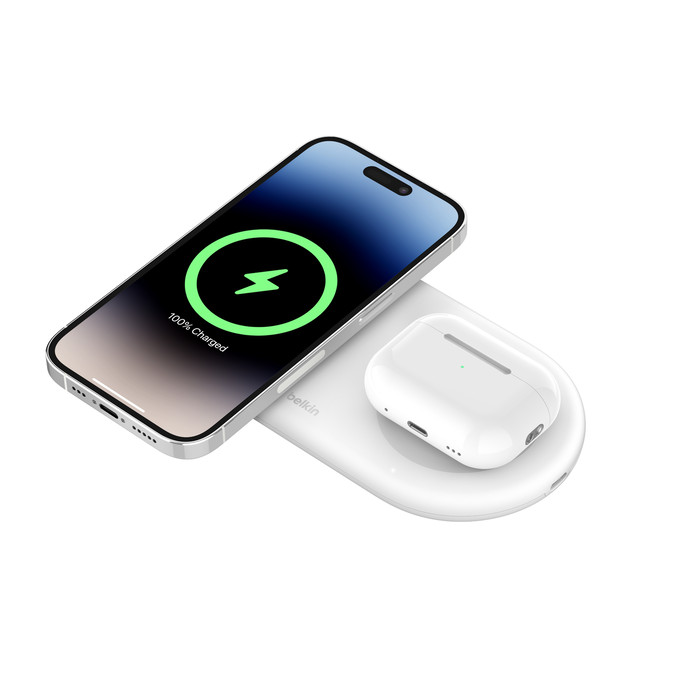 Obrázek Belkin 2v1 Qi2 15W Magnetic Charging Pad, white