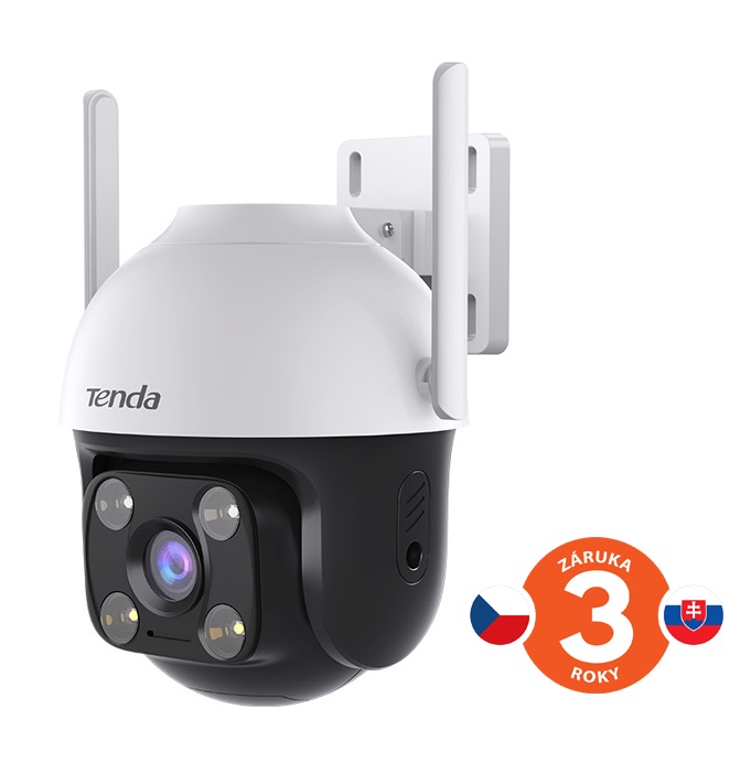 Obrázek Tenda RH7-WCA - Venkovní otočná IP65 Wi-Fi 4MPx kamera, noční LED, audio, detekce pohybu, CZ app