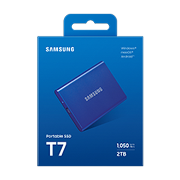 Samsung T7/2TB/SSD/Externí/2.5"/Modrá/3R