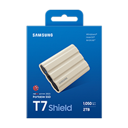 Samsung T7 Shield/2TB/SSD/Externí/2.5"/Béžová/3R