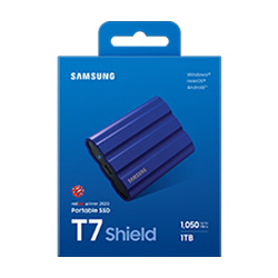 Samsung T7 Shield/1TB/SSD/Externí/2.5"/Modrá/3R