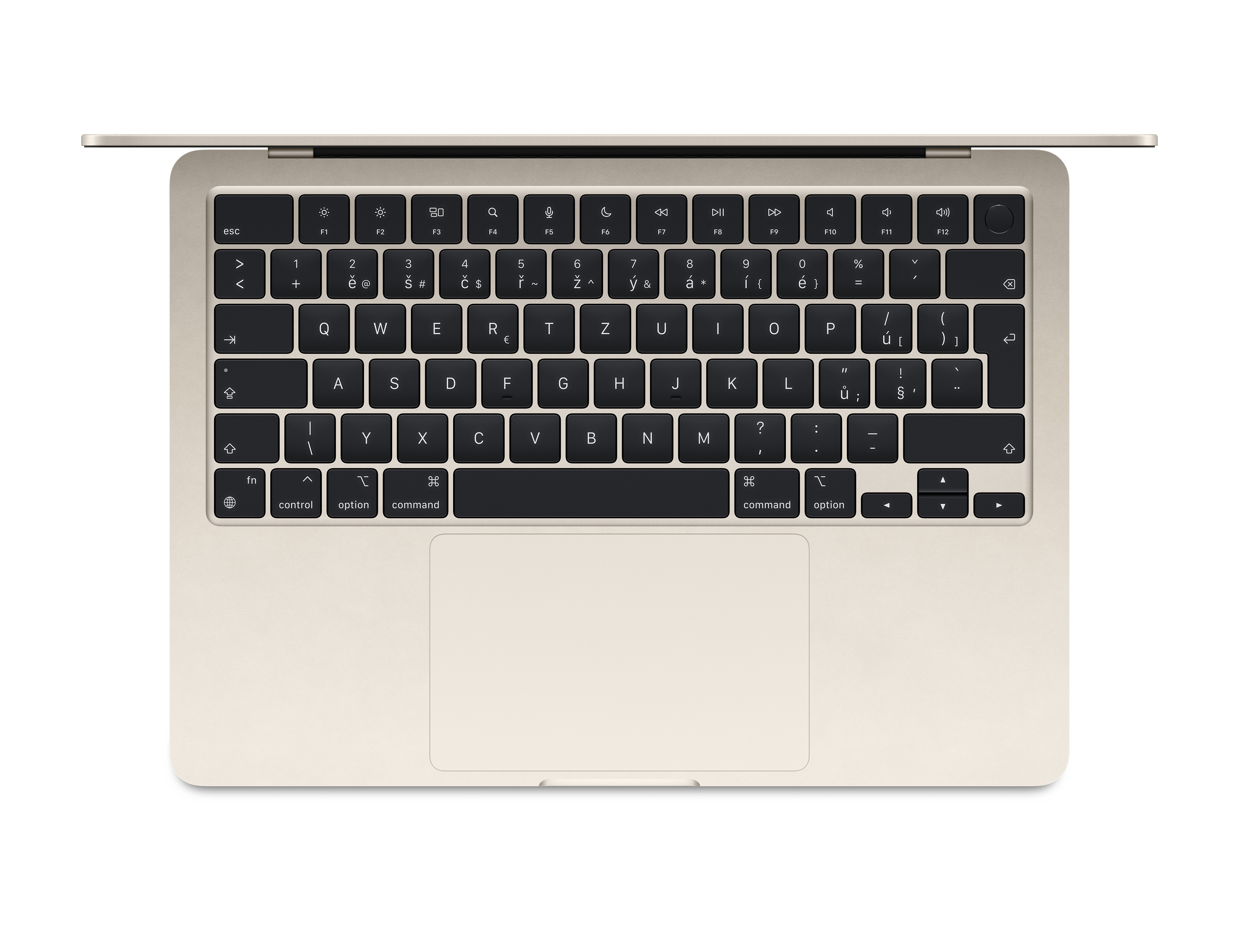 Obrázek MacBook Air 13" Apple M3 8core CPU, 10core GPU, 16GB, 512GB SSD, CZ, hvězdně bílý