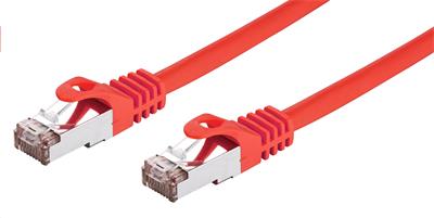 Obrázek Kabel C-TECH patchcord Cat6, FTP, červený, 0,5m