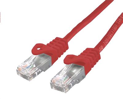 Obrázek Kabel C-TECH patchcord Cat6, UTP, červený, 0,25m