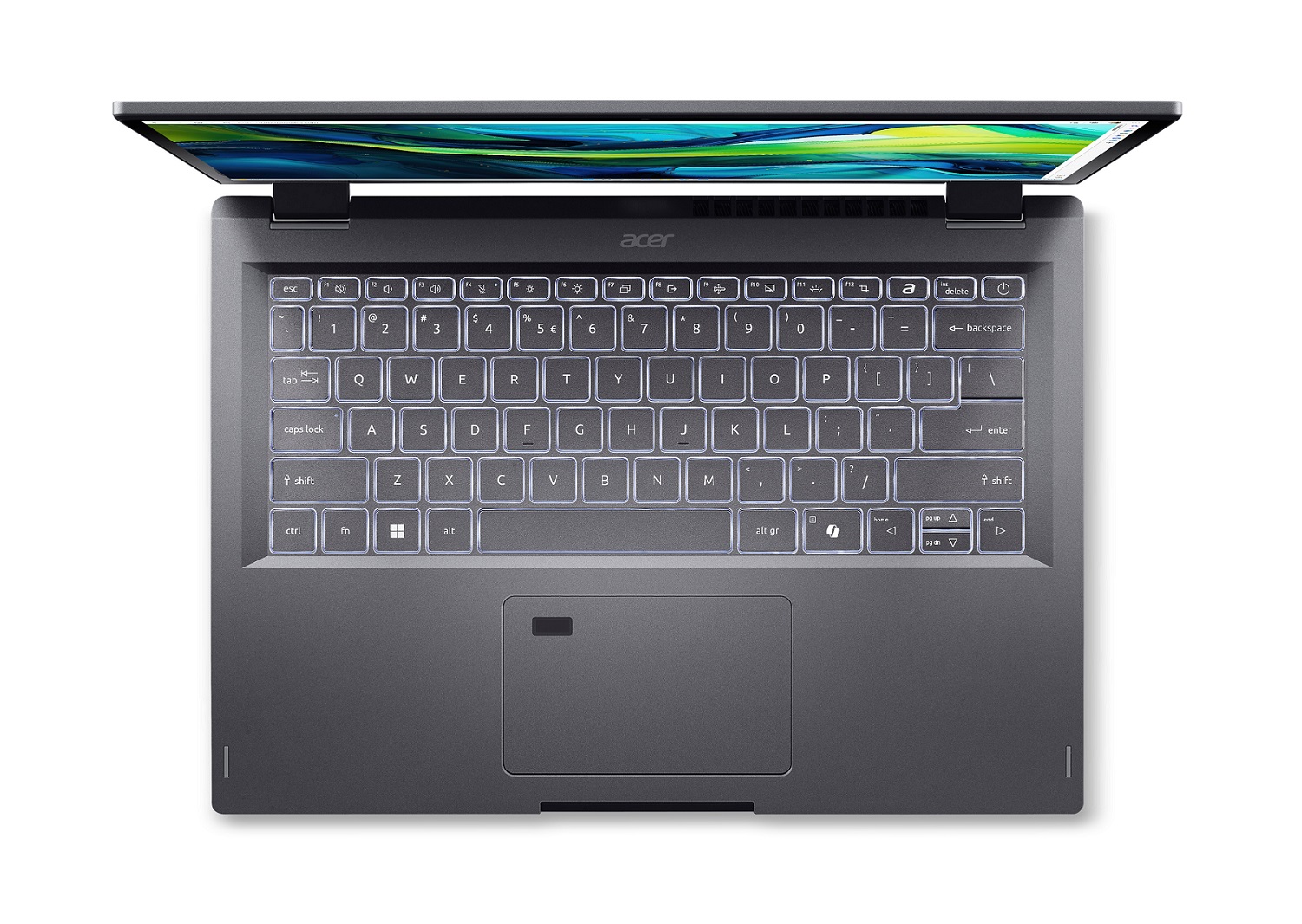 Obrázek Acer Aspire Spin 14/ASP14-51MTN/3-100U/14"/WUXGA/T/16GB/512GB SSD/UHD/W11H/Gray/2R