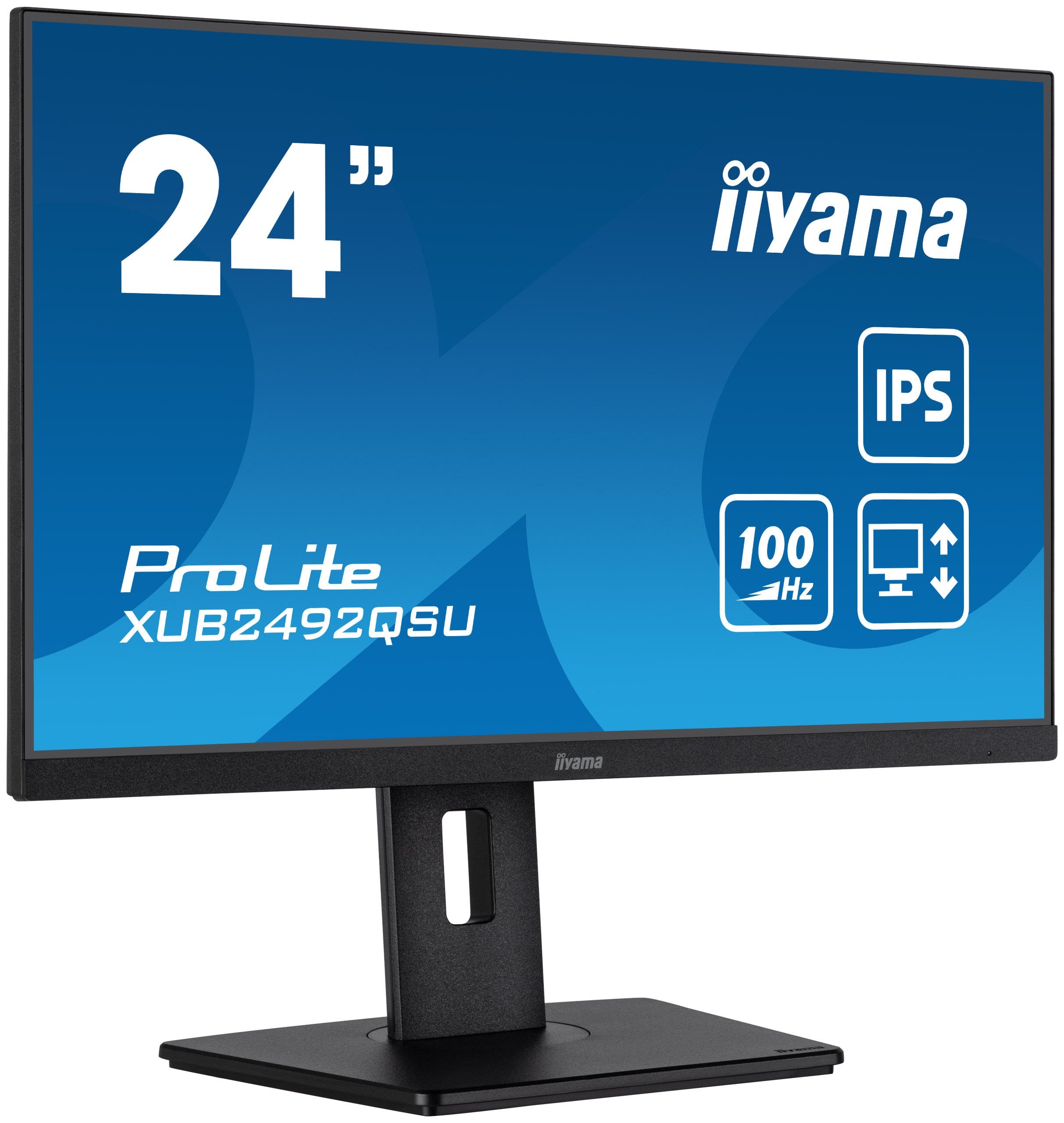 Obrázek iiyama ProLite/XUB2492QSU-B1/23,8"/IPS/QHD/100Hz/0,5ms/Black/3R